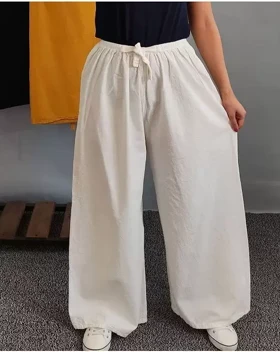 شلوار لینن گشاد 1281