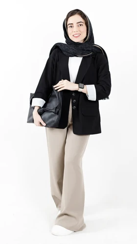 کت سه دکمه نیلا