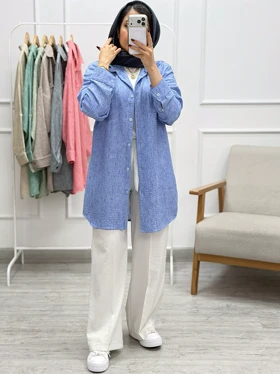 مانتو رنگی بلند