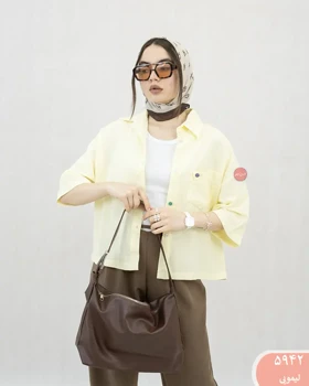 شومیز دکمه رنگی 5942