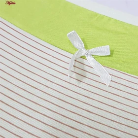 شورت زنانه مدل راه راه رنگ سبز کد 5408-Y97