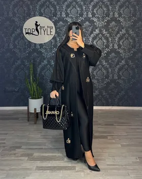 مانتو عبایی ورساچه کد : 7910