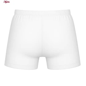 شورت پادار پسرانه مدل پنبه‌ای رنگ سفید ماییلدا کد 4702