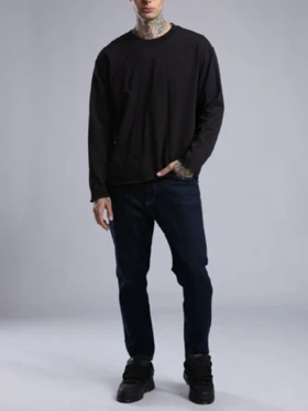 شلوار جین سرمه ای / کچ Catch ترکیه / قالب بوی فرند