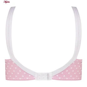 سوتین زنانه ماییلدا مدل بدون فنر قلبی کد 5039 رنگ صورتی