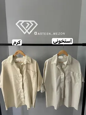 شومیز لینن پشت دکمه جدید (rc)