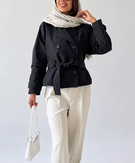 ترنچ کت بارانی زنانه ردا کد BA004