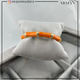 دستبند زنانه بنگل با طرح میناکاری شیک و ظریف کد bg10003