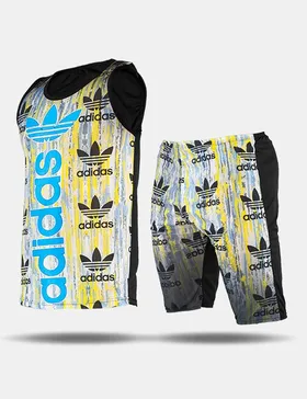 ست رکابی و شلوارک مردانه Adidas