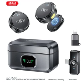میکروفون یقه ای بی سیم ایکس او XO مدل MC12 با نویز کنسلینگ