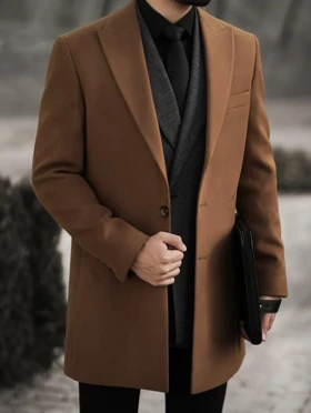 پالتو دو دکمه یقه بلیزر کد o130