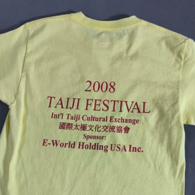SIZE S-XS تیشرت اورجینال برند معتبر HANES امریکا مدل TAIJI FESTIVAL
