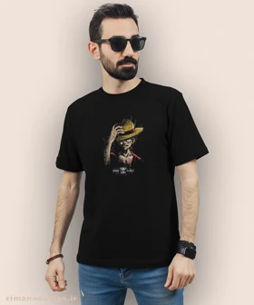 تیشرت مردانه و زنانه طرح وان پیس شخصیت لوفی کد 905