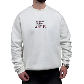 دورس مردانه سفید سه نخ طرح JUST BE