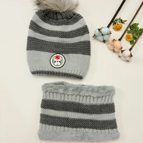 کلاه و شال چراغ دار زمستانی جدید