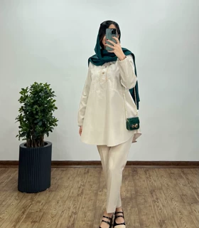 تونیک مانتویی گلدوزی فریناز 2