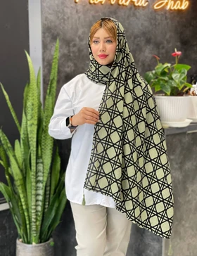 شال طرحدار فوژان کد : L224