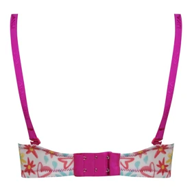 ست پوش آپ فنرداراسفنجی کد 104378-13 سفید قلب و گل