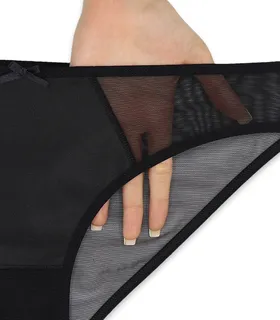 شورت زنانه اسلیپ حریر و پرلون Neev نیو کد 2520 مشکی Black