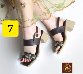 صندل پاشنه‌دار تمام طبی زنانه تابستانه 601-13