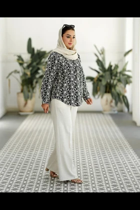 پیراهن کتی قیطان دوزی
