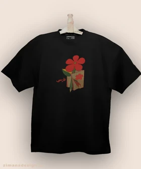 تیشرت لش مردانه و زنانه نوستالژی طرح کتاب فارسی دبستان دهه 60