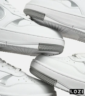 کفش کتانی مردانه و زنانه سفید نقره ای نایک Nike Gama Force Sail