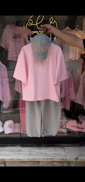 ست 3 تیکه (LOEWE) 12702 (صورتی)