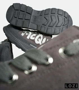 کفش کتانی نیم ساق طوسی Alexander McQueen