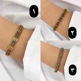 دستبند النگو طلاروس زنانه 840