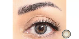 لنز رنگی سالانه فستیوال Festival Morning Q (Gray 3T (طوسی عسلی دورمشکی))