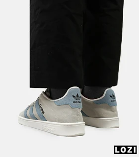 کفش کتانی مردانه و زنانه طوسی آبی ADIDAS Campus