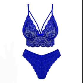 ست لباس زیر زنانه مدل گیپور کد 776 رنگ آبی 5 (1امتیاز) 1 نظر