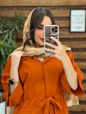مانتو دکمه مخفی بغل جیب