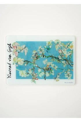 تخته برش شیشهای Bella Maison مدل Van Gogh Almond Blossom - چندرنگ