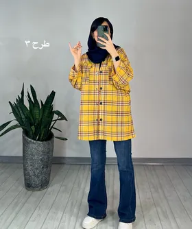 مانتو چهارخونه سما