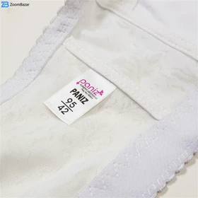 سوتین زنانه پانیذ مدل بدون فنر کد 77329 رنگ سفید