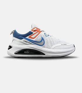 کفش کتانی مردانه و زنانه سفید آبی نایک NIKE air zoom Free Run مدل 8569