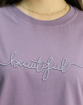 تیشرت لانگ گلدوزی Beautiful