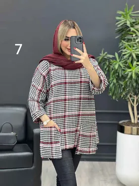 پالتو جلو بسته یقه چاک