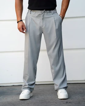 شلوار پارچه‌ای مردانه نیم بگ فیت پاییزه