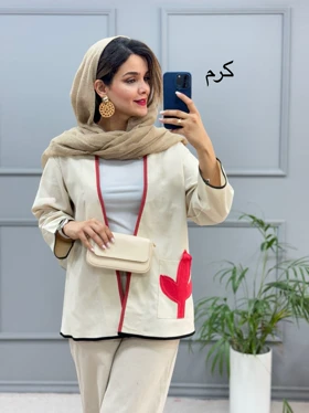 مانتو کتی تکه دوزی نهال