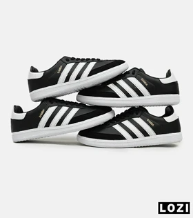 کفش کتانی مردانه مشکی سفید ADIDAS Samba