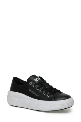 پایه. POLO ASSN. کفش کتانی زنانه مشکی Cleme 3Pr 101390013 CLEME PU 3PR