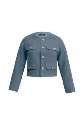 کت کراپ کوک دوزی - 2118 (آبی)