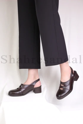 کفش پرسنلی پاشنه‌دار زنانه آذین کد 1332