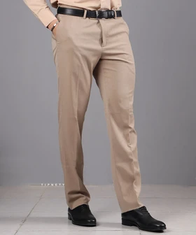 شلوار پارچه ای مردانه راسته ساده 0796
