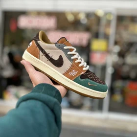 کتانی نایک وودو نسکافه ای سبز کد 6038