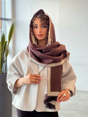 شال پاییزه وندیل (قهوه ای)