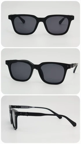 عینک آفتابی مردانه و زنانه کروم هارتز Chrome Hearts 8235 ضد اشعه UV400 (فریم مشکی عدسی‌ها مشکی)